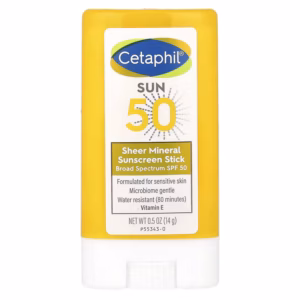 Cetaphil, Sheer Mineral Sunscreen Stick, SPF 50, 0.5 oz (14 g) Cetaphil, Sheer Mineral Sunscreen Stick, SPF 50, 0.5 oz (14 g)