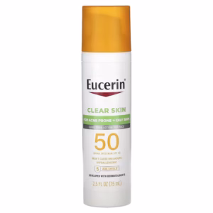 Eucerin, Clear Skin, Lightweight Sunscreen Lotion for Face, SPF 50, Fragrance Free, 2.5 fl oz (75 ml) Eucerin, Clear Skin, Lightweight Sunscreen Lotion for Face, SPF 50, Fragrance Free, 2.5 fl oz (75 ml)