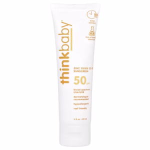 think, Thinkbaby®, Zinc Oxide Sunscreen, SPF 50, 3 fl oz (89 ml) think, Thinkbaby®, Zinc Oxide Sunscreen, SPF 50, 3 fl oz (89 ml)