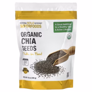 California Gold Nutrition, Superfoods, Organic Chia Seeds, 12 oz (340 g) California Gold Nutrition, Superfoods, Organic Chia Seeds, 12 oz (340 g)